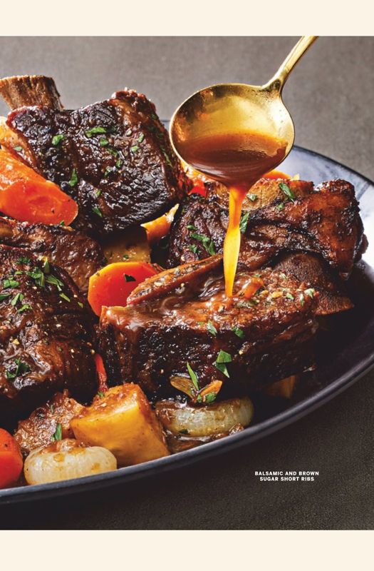 Balsamic and Brown Sugar Short Ribs