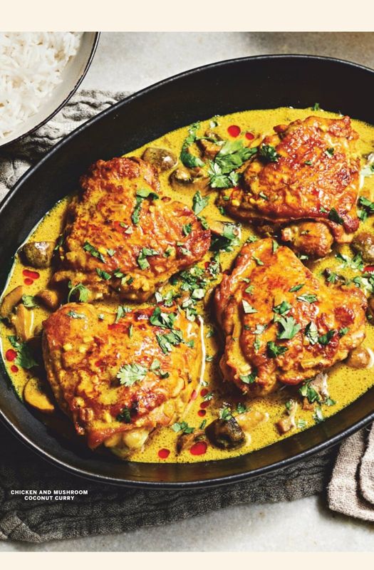 Chicken and Mushroom Coconut Curry