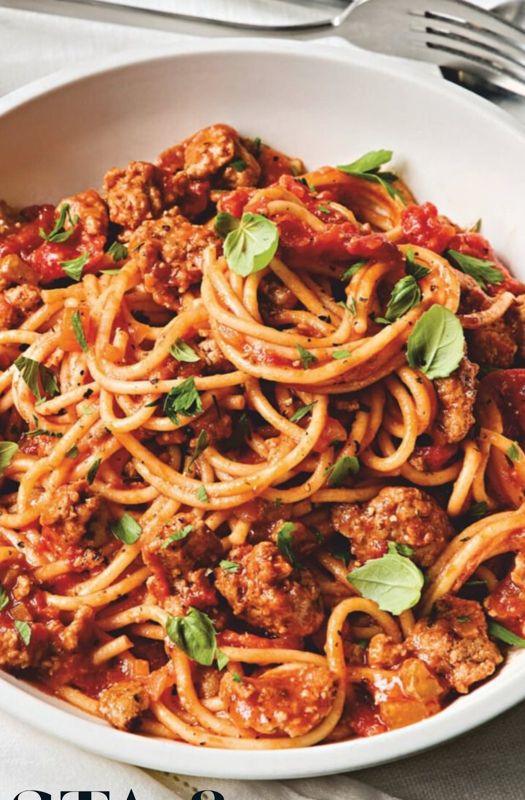 Spaghetti with Fresh Soppressata